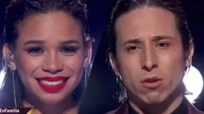 Angie y Jorge Alejandro Flores en el concierto 7 de la Academia México.