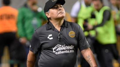 El argentino Diego Armando Maradona, entrenador de los Dorados de Sinaloa. EFE/Archivo