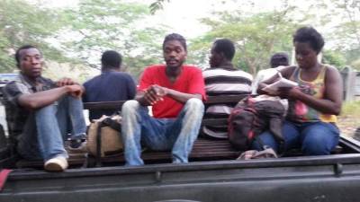 Los africanos fueron capturados en el occidente de Honduras.