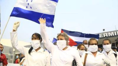 La brigada de médicos cubanos, 'Henry Reeve', llegaron a Honduras el pasado 19 de abril.