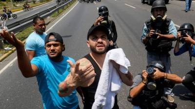 Nacho, quien está radicado en Miami, viajó a Caracas para participar en la marcha.
