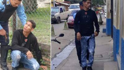 Al supuesto delincuente lo capturaron unos patrulleros ayer cuando huía por la dos calle del barrio Guamilito, luego de que presuntamente despojara de las pertenencias a los pasajeros del bus.