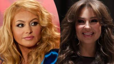 Ante los rumores de proyectos en conjunto, Thalía se refirió a su supuesta enemistad con Paulina Rubio.