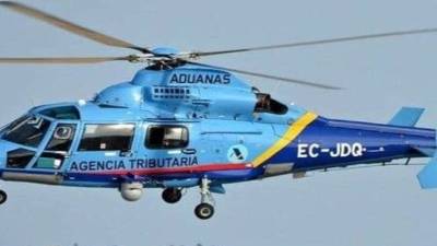 El helicóptero cayó al mar, de cuerdo a lo informado por medios locales. Foto cortesía