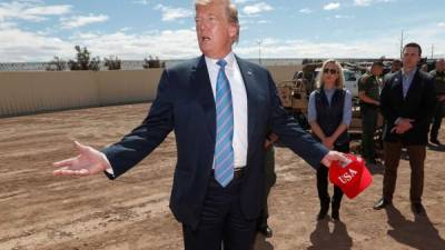 La construcción del muro en la frontera entre EEUU y México es una de las promesas de Trump.