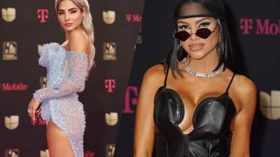 Las transparencias, escotes pronunciados y aberturas de infarto estuvieron entre las tendencias de la alfombra magenta de Premio Lo Nuestro 2020, celebrados el 20 de febrero en Miami (EEUU).