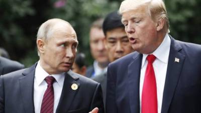 El presidente ruso Vladimir Putin y el mandatario estadounidense Donald Trump. AFP/Archivo