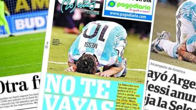 Las portadas de los principales medios de Argentina.