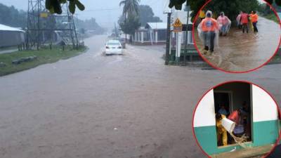 Equipos de Copeco se desplazaron a las zona afectadas de San Pedro Sula y alrededores.