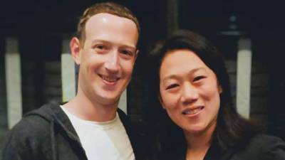 Mark Zuckerberg y su esposa, Priscilla Chan.