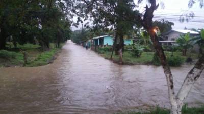 Varias familias resultaron afectadas con apenas unas horas de lluvia en San Pedro Sula.