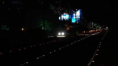 Así lucen las calles del bulevar a Armenta sin la iluminación correspondiente.