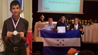 El joven olanchano ganó plata en las Olimpiadas de Matemáticas de Centroamérica y el Caribe en Santo Domingo, República Dominicana.