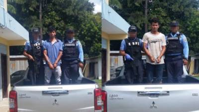 Los dos pandilleros fueron detenidos en diferentes operativos.