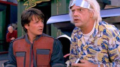 Michael J. Fox y Christopher Lloyd.