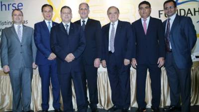 Luis Larach, José Ernesto Mejía, Daniel Aguilar, Nasry Asfura, Alberto Díaz Lobo, Yusuf Amdani y Juan José Cruz.