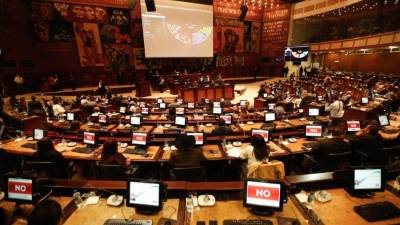 Vista de una sesión del Parlamento de Ecuador. EFE/Archivo