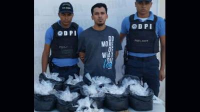 René Antonio Garmendia Gómez (20) fue detenido en El Progreso, Yoro.