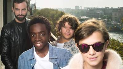 El elenco infantil de la serie Stranger Things de Netflix apareció junto al director creativo de Louis Vuitton, Nicholas Ghesquière, en una serie de fotos en Instagram.