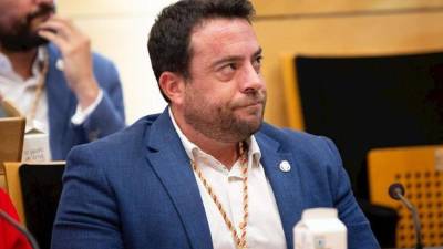 El ya ex alcalde mostró una conducta alterada con las autoridades policiales.