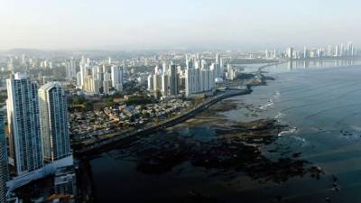 Vista de los rascacielos de la ciudad de Panamá, sede de Mossack Fonseca, la firma de abogados en el ojo del huracán.