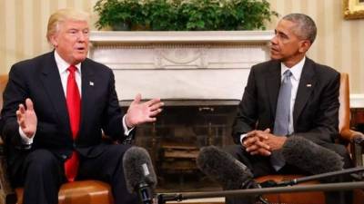 Donald Trump y Barack Obama días antes de la toma de posesión.
