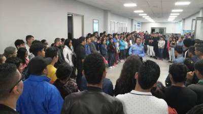 La charla fue impartida por agentes en la capital hondureña.