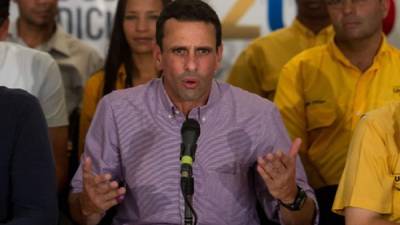 Capriles es el dirigente de la oposición venezolana que tendrá el control del Congreso.