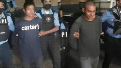 Dos de los tres capturados por la Policía tras suscitarse la masacre.