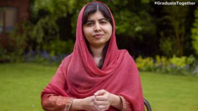 La Premio Nobel de la Paz en 2014, Malala Yousafzai.