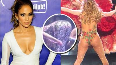 Jennifer López en su show en Las Vegas, Estados Unidos.