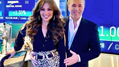 Thalía vive felizmente casada con Tommy Mottola. Foto Reforma