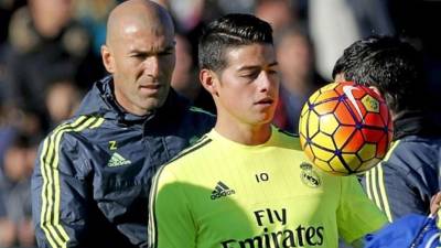 James Rodríguez no ha sumado minutos con el Real Madrid.