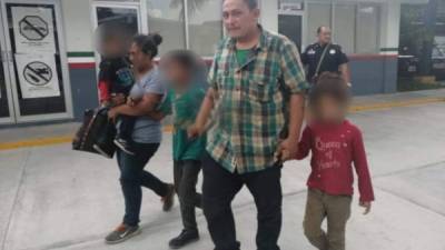 Los cinco integrantes de la familia hondureña permanecen en México.