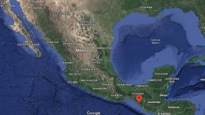 El epicentro del temblor se localizó a 93 kilómetros al suroeste de Mapastepec, Chiapas.