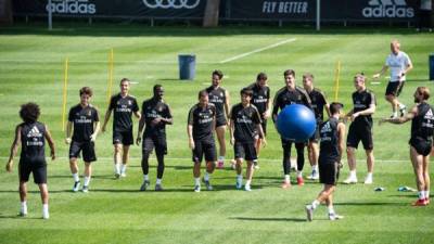 El plantel madridista mantuvo un buen ambiente mientras estuvieron en Canadá.