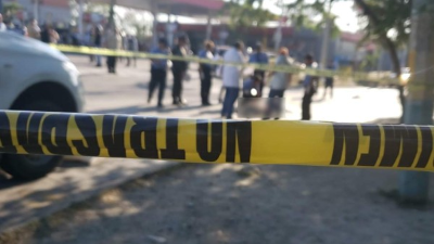 El supuesto asaltante quedó tendido a pocos metros del bulevar del norte.