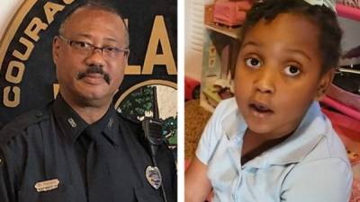 El agente Dennis Turner arrestó a la pequeña Kaia Rolle.