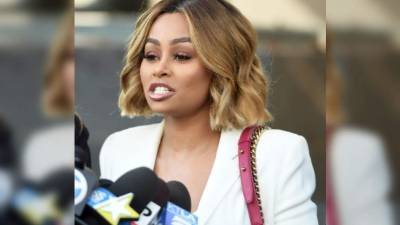 Blac Chyna dio una conferencia de prensa.