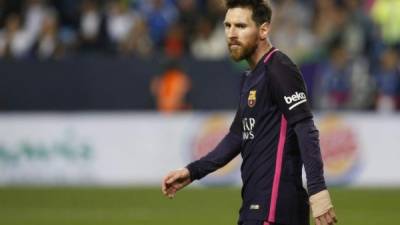 Lionel Messi y el Barcelona no pudieron ante Málaga. FOTO MARCA TWITTER.