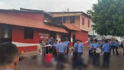 Lugar de la escena del crimen.