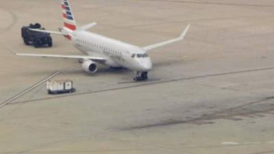 La aeronave llegó a Los Ángeles después de un viaje desde Houston. Foto: Canal44.