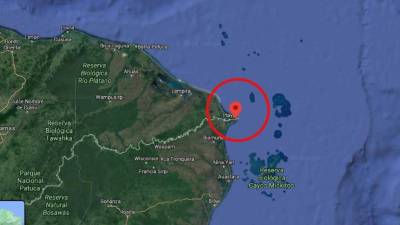 Según las autoridades, la narcoavioneta fue interceptado en el Cabo de Gracias a Dios.