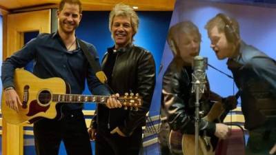 El príncipe Harry, duque de Sussex, se unió al cantante Jon Bon Jovi para regrabar uno de sus hits, en donde cantará por primera vez con el fin de recaudar fondos para 'Invictus Game'.