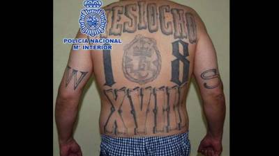 Uno de los líderes de la banda salvadoreña Mara 18, conocido como 'El Mexicano', que ha sido detenido en Leganés (Madrid) gracias a la colaboración de los servicios policiales de Honduras y El Salvador. EFE
