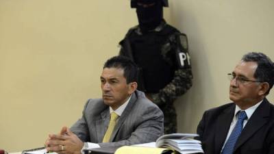 El periodista y diputado Luis Galdámez durante el juicio en Tegucigalpa. AFP.