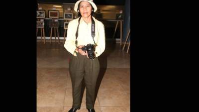 La artista del lente Nicolaza Hernández.