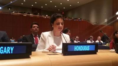 La embajadora de Honduras ante la ONU, Mary Elizabeth Flores.