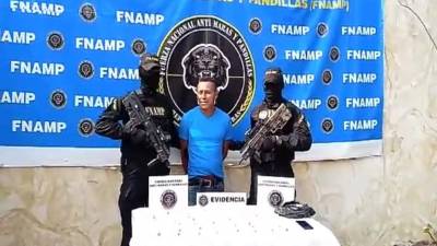 Fue presentado por la Fuerza Anti Maras y Pandillas en Comayagua.