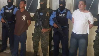 Los sujetos fueron presentados por las autoridades.